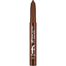 Hakay Flormar Extreme Tattoo Mat Asansörlü Kalemtıraşlı Jel Göz Kalemi & Far Stick - 004 Mocha