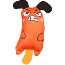 Hakay Tineke Peluş Kedi Oyuncağı Kedi Otlu Catnipli Peluş Turuncu 1 Adet
