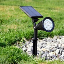 Hakay Jouis Solar Güneş Enerjili Bahçe Lambası 7 Led'li - IP65 Su Geçirmez Ayarlanabilir LED Projektör, Dış Mekan Çim, Patika, Duvar Aydınlatması ve Peyzaj Armatürü