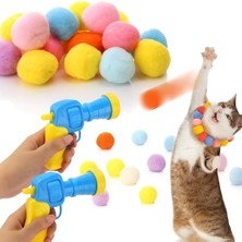 Hakay 2’li Interaktif Kedi Oyun Tabancası Seti – Çift Paket Renkli Peluş Toplu Kedi Oyuncak Tabancası – Enerji Atan, Koşu ve Zıplama Aktivite Oyuncağı – Yumuşak ve Güvenli Peluş Toplar Dahil