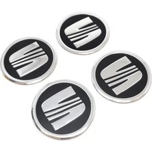 Bezos Seat Sticker Jant Göbeği Dörtlü Takım 58 mm