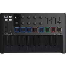 Hakay Arturia Minilab 3 Deep Black, Klavye, Siyah Beyaz