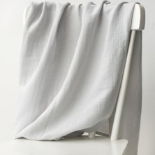 Hakay Deux Lapins Müslin Bebek Örtüsü - Cotton Grey 120X120 cm