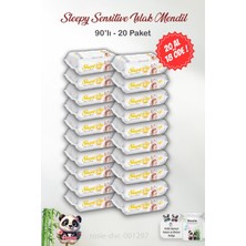 Hakay 20 Al 18 Öde Sleepy Sensitive Islak Mendil 90'lı ve Rosıe