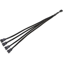 Hakay Alfais 4987 4 Pin Fan Çoklayıcı Y Pwm Çoklayıcı Splitter Kablosu 4 Port