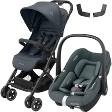 Hakay Maxi-Cosi Lara2-Pebble S Tek Elle Katlanabilen Ultra Kompakt Seyahat Sistem Bebek Arabası Graphite