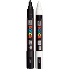 Hakay Uni  Markör Kalem 5m Set 1.8-2.5 mm Keçe Uçlu (2'li Set)