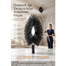 Hakay Örümcek Ağı Temizleme Tavan ve Köşe Temizleme Fırçası | Uzatmalı Sopalara Uyumlu Örümcek Ağı Alıcı, Toz Alma Aparatı 720694