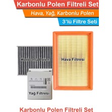 Psa Citroen C4 Cactus 1.5 Bluehdı Orijinal Filtre Bakım Seti 2018-2020 Hava+Yağ+Karbonlu Polen