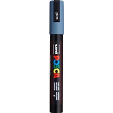 Hakay Posca -Ball Pc-5m Su Bazlı Poster Markörü, Kurşun Gri