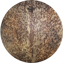 Hakay MO-2514-SN-0014 Djembe Derisi M2 Type Skyndeep Natural Goat Stripe Brown Desenli 14INC 2.5inc Collar