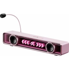 Hakay Mchose K20 Pro Pink Rgb 7.1 Surround Bluetooth Gaming Soundbar (MC-K20-7)