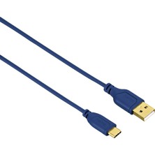 Hakay Hama Usb-C - Usb-A 0.75 Metre USB Kablo, Mavi