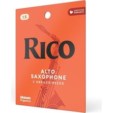 Hakay Rico By  Eb-Altsaksafon Yapıcı | Yüksek Hassas Üretim | Kalınlık 1,5 | 3'lü Paket | Sıcak Tam Ses | Hoş Oyun Hissi