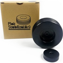Hakay Plak Stabilizatörü + 7" Plak Adaptörü (Siyah)