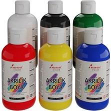 Hakay Ana Renkler Akrilik Boya 6'lı Set 6X250GR