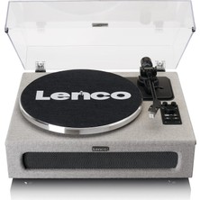 Hakay Lenco LS-440 Pikap - Bluetooth Pikap - Entegre Hoparlör 40 Watt Rms - Kayış Tahriki - Pitch Control - Ön Amplifikatör - Rca Out ve Aux-In - Gri