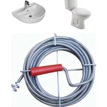 Hakay Gider Açma Aparatı 3 Metre Spirali Tıkanıklık Açma Makinesi Mutfak Banyo Drenaj Duş Tuvalet Kanalizasyon