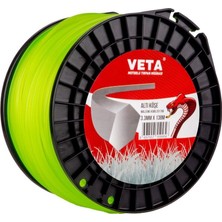 Hakay Veta 201789 Tırpan Misina Pro 3.3mm 138M Sarı 6 Köşe