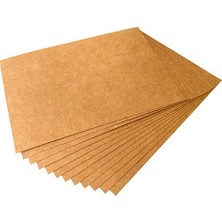 Hakay 50 Yaprak Kraft Kağıt, 300 G/m², A4, Mat, Boş, Kartendruck-Yaprak