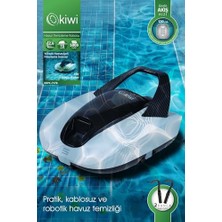 Hakay KRPC-7170 Kablosuz Havuz Temizleme Robotu Beyaz | 5000 Mah & 120 L/dak Debi & Çift Motor