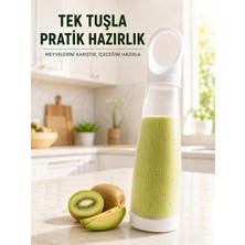 Hobilinka Şarjlı Smoothie Blender 400 ml Taşınabilir Meyve Karıştırıcı Pratik Mini Blender