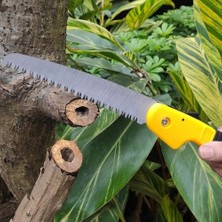 Hakay Şahin Tools SHT-018 Katlanır Budama Testeresi - 18 cm Yüksek Karbonlu Çelik Bıçak, Ergonomik Tutuş, Üç Eksenli Özel Bileme, Hızlı Kesim (Fast Cut)
