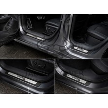 Taurus Power Mini Cooper Tüm Modelleriyle Uyumlu Abs+Krom Kapı Eşiği 4 Parça – Paslanmaz Çelik + Abs Çerçeve