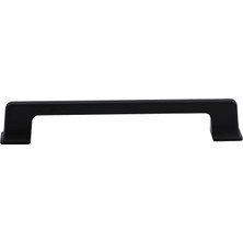Hakay Gediz Metal Mat Siyah Kulp 224 mm 22.4 cm Mobilya Çekmece Mutfak Dolabı Dolap Kapak Kulp Kulb Kulpu