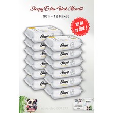 Hakay 12 Al 11 Öde Sleepy Extra Islak Bebek Havlusu 90'lı ve Rosıe