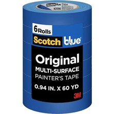 Hakay 3m Painter's Tape, Multi-Use, .94 Inç By 60-Yard, 6 Rulo