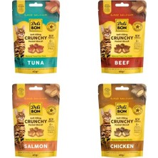 Hakay Delibon Cruncy Içi Dolgulu Kedi Ödül Bisküvisi 60 gr Karışık 4'lü Paket