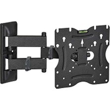 Hakay Hareketli Metal Tv Askı Aparatı, 32 Inç ve 43 Inç Arası Ekranlara Uyumlu, Tüm Markalar ile Uyumlu, Televizyon Duvar Asma Aparatı, Yüksek Kalite Metal Kalınlığı, Akropat Hareketli (30-Cm)
