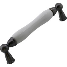 Hakay Domaniç Porselen Antik Nikel Kulp 128 mm Mobilya Çekmece Mutfak Dolabı Dolap Kapak Kulplar Kulb Kulp
