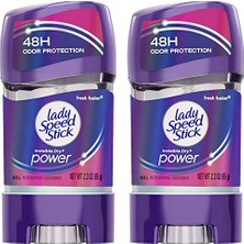 Hakay Lady  48HR Terlemeyi Önleyici Deodorant Jel Fresh Füzyon 2,30 Oz (2'li Paket)