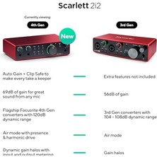 Hakay Scarlett 2i2 Gen 4 Ses Kartı: Kayıt, Şarkı Yazma, Yayın ve Podcasting Için USB Audio Arayüzü, Stüdyo Kalitesinde Kayıt ve Kayıt Yapmanız Için Gerekli Tüm Yazılımlar