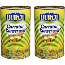 Hakay Burcu Garnitür Konservesi, Bezelye ve Havuç Karışımı, 4000 Gr, 2 Adet