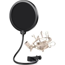 Hakay Lastvoice PS-01SMX Pop Filter + Metal Gri Shock Mount Set