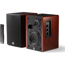 Hakay Presonus Eris Accent Bt Bluetooth 5.3 Aktif Kitaplık Hoparlör (Çift) – 4 Inç Woofer, 1 Inç Ipek Kubbe Tweeter, 60W Class D, Optik/usb/rca/aux Girişli, Uzaktan Kumandalı Ahşap Stereo Hoparlör