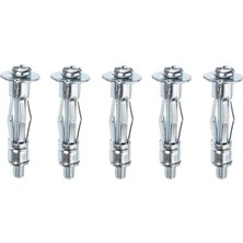 Hakay BADEM10 Çelik Alçıpan ve Boşluk Dübel Frt Tuğla Paraşüt Duvar Bims 3X46 Metal 5 Adet