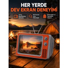 Renas Store Mobil Telefon Ekran Büyütücü 12 Inç Fresnel Lens Göz Konforu Sağlayan Taşınabilir