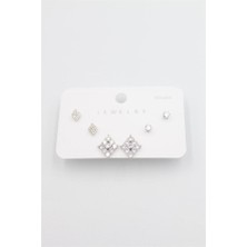 Royaleks Çoklu Set Küpe - Gümüş