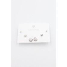 Royaleks Çoklu Set Küpe - Gümüş