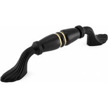Frefly Store Nero Porselen Siyah Gold Çizgili Kulp 96 mm 9.6 cm Mobilya Çekmece Dolabı Dolap Kapak Kulb Kulpu