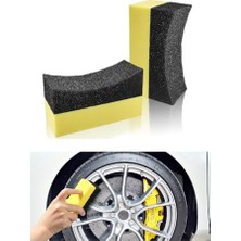 Hakay Oto Lastik Parlatıcı Sünger, Araç Lastik ve Plastik Parlatma Süngeri 2 Adet (Lastiksüngeri)