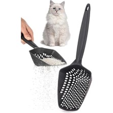 Frefly Store Eynel Küçük Delikli Kedi Kumu Eleme Küreği, Ince Taneli Dar Aralıklı Pet Tuvalet Temizleme Eleği Süzgeç (Siyah)