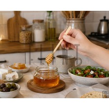 Aesco El Yapımı Gürgen Ağacı Bal Kaşığı 16 cm 2’li Set | Doğal Ahşap Bal ve Kahvaltılık Kaşığı | Dayanıklı Servis ve Yemek Kaşığı