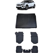 Hakay Peugeot 2008 2025 Model Ile Uyumlu 5d Premium Ekstra Havuzlu Paspas ve Bagaj Havuzu Set