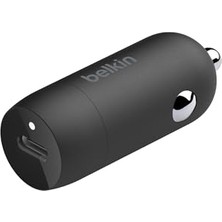 Hakay Belkin Boostcharge 30W Hızlı Araç Şarj Cihazı, Usb-C Güç Dağıtım Portlu Kompakt Tasarım, iPhone 16, 15, Samsung Galaxy S23, Note, Pixel Vb. Için Evrensel Uyumluluğa Sahip USB Araç Şarj Cihazı - Siyah