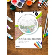 Hakay Doğanın Dansı Yetişkin Boyama Kitabı, Manzara Mandala Boyama Kitabı, Doğa Temalı Boyama Defter, Yetişkinler Için Boyama Seti, Yetişkinler Için Boyama Kitabı
